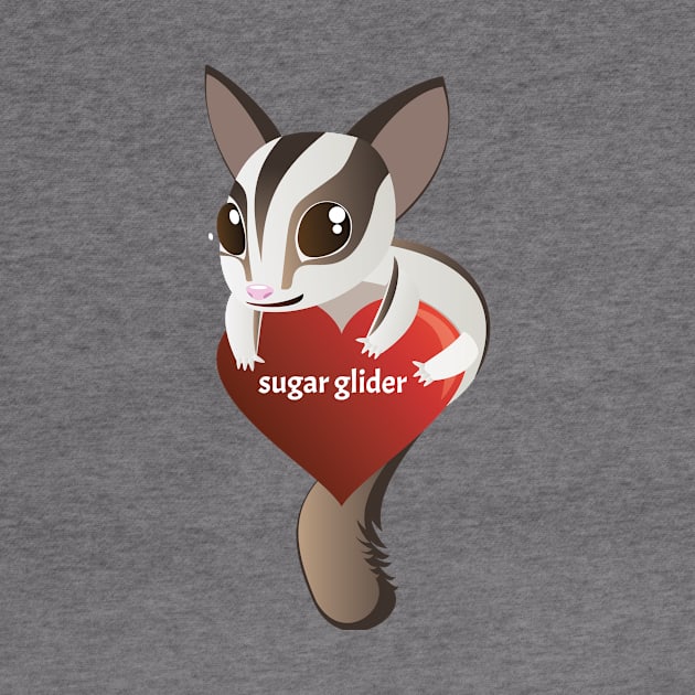 I Love Sugar Glider by sabhu07